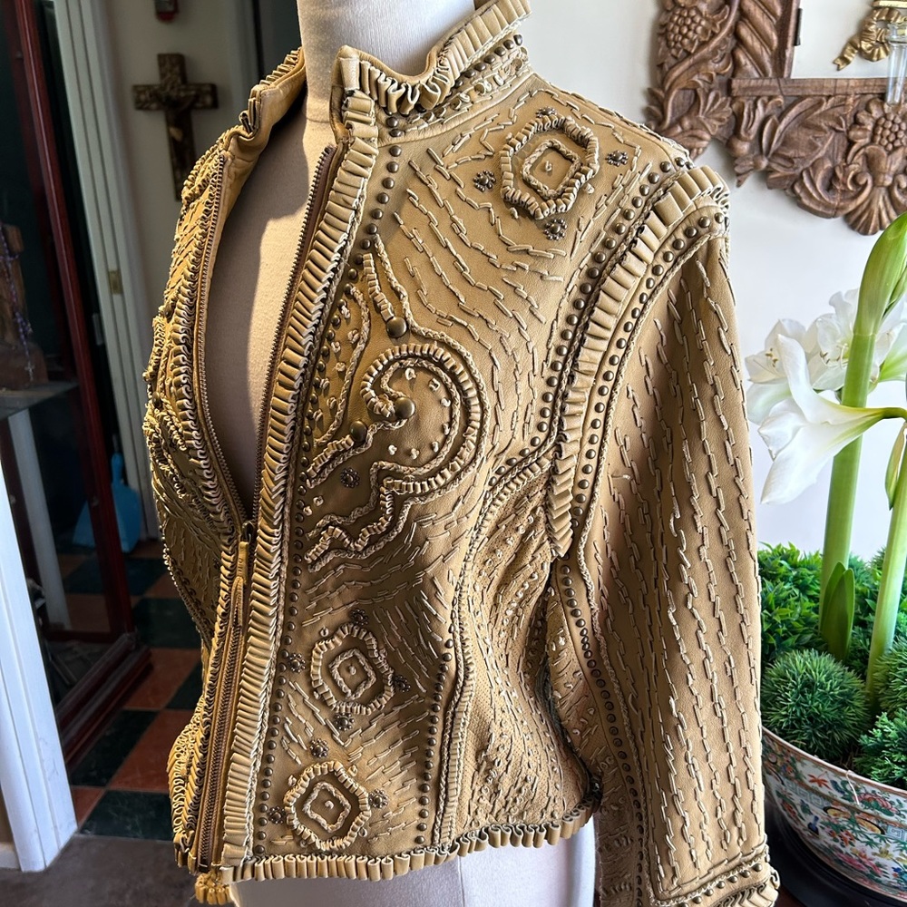 Double D Ranch Leather Jacket - Rare - Picture 2 of 16